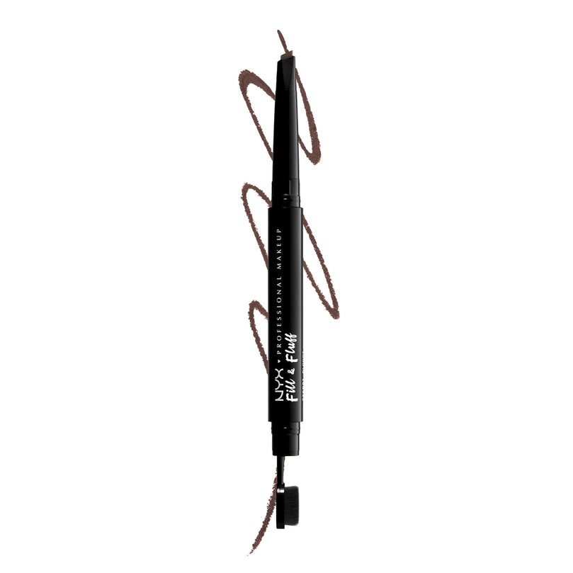 NYX PROFESSIONAL MAKEUP Fill & Fluff Eyebrow Pomade Pencil, Chocolate