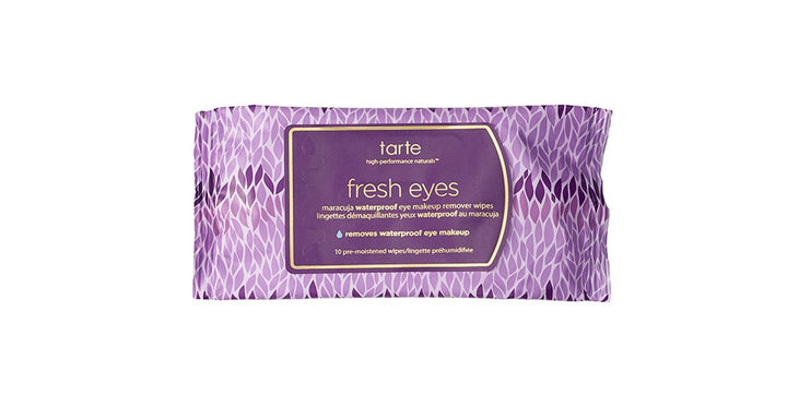 Tarte travel-size fresh eyes maracuja waterproof eye makeup remover wipes