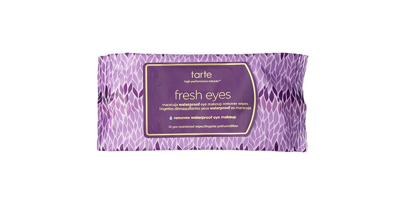 Tarte travel-size fresh eyes maracuja waterproof eye makeup remover wipes