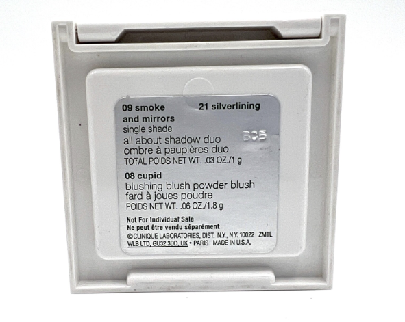 Clinique All About Shadow Duo - 09 Smoke & Mirrors / 21 Silverlining / 08 Cupid