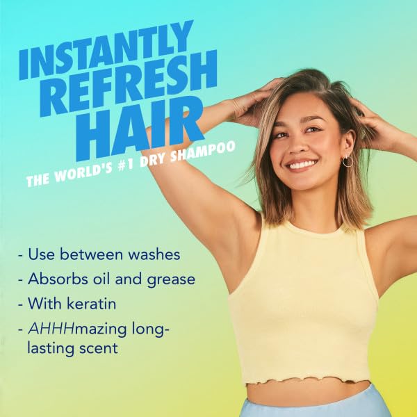 Batiste Instant Hair Refresh Dry Shampoo, BREEZY CITRUS, Fresh - 200ml/120g (Pack of 2)