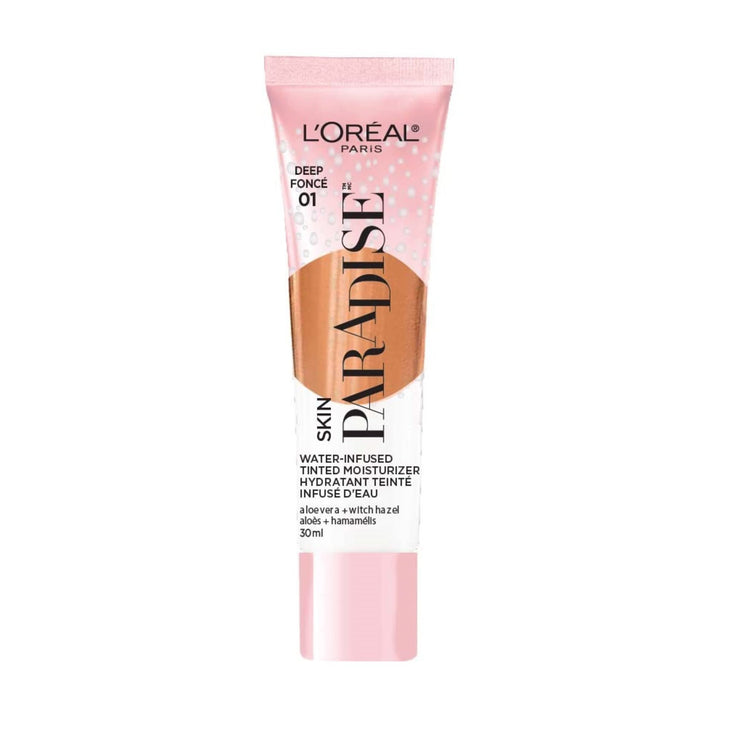 L'Oreal Paris Skin Paradise Water-infused Tinted Moisturizer with Broad Spectrum SPF 19 - Deep 01, 1 fl oz