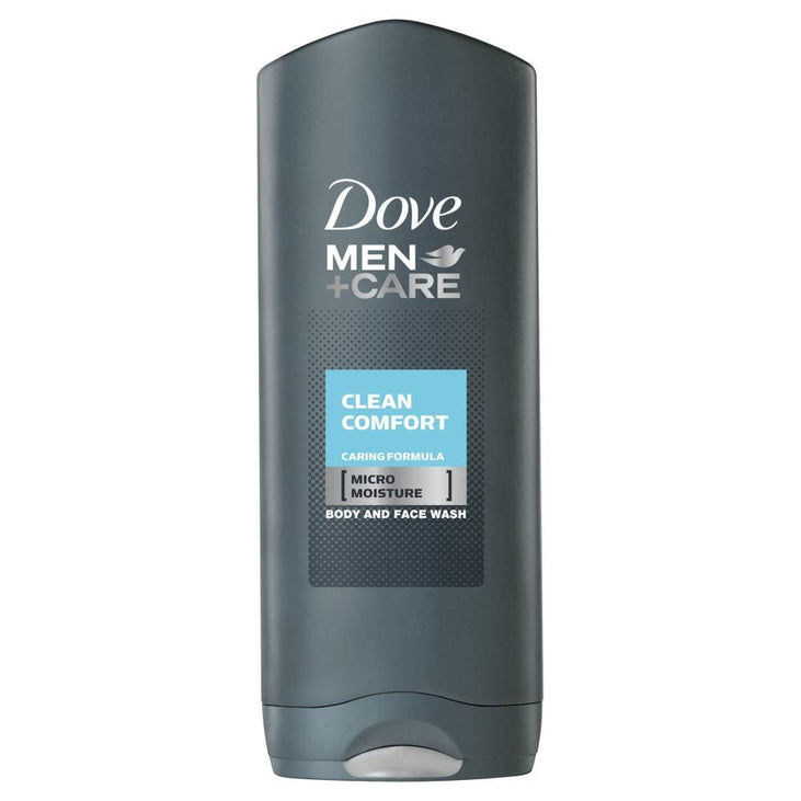 Dove Men Care Body & Face Wash Hydrating Clean Comfort Shower Gel 250 ml (Pack of 6)