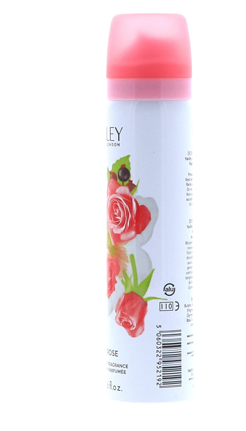 Three Packs of Yardley English Rose Body Spray 75ml by Yardley