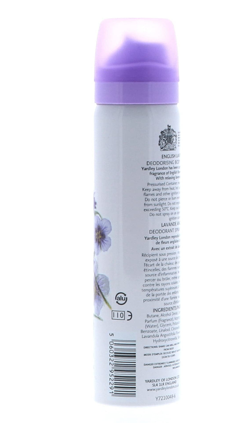 Yardley Of London English Lavender Women's 2.6-ounce Refreshing Body Spray - multi