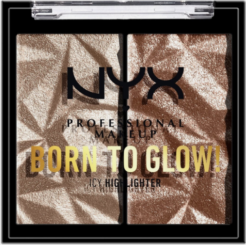 NYX PROFESSIONAL MAKEUP Born To Glow Icy Highlighter Duo - High Key Flex