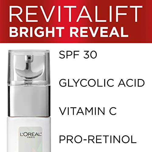 L'Oreal Paris Revitalift Bright Reveal Brightening Moisturizer, SPF 30, 1 fl oz