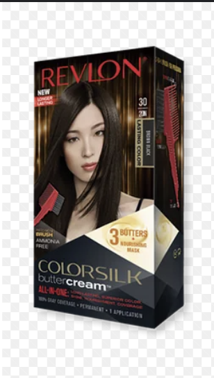 Revlon Luxurious Colorsilk Buttercream, Brown Black