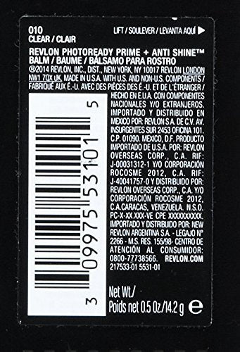 Revlon Photoready Prime + Anti Shine Balm, 010 Clear, 0.5 oz