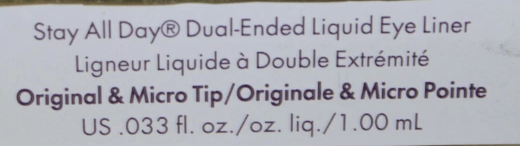 Stila Stay All Day Dual-Ended Liquid Eye Liner - Intense Black / Sangria