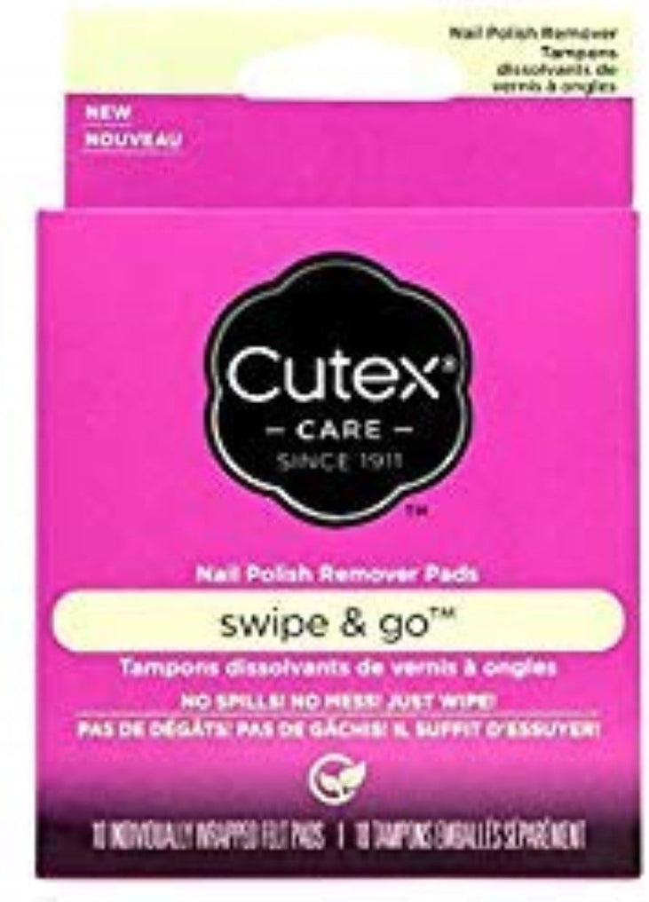 6 Pack - Cutex CUTEX REMOV NR SWIPE&GO PADS 10 ct