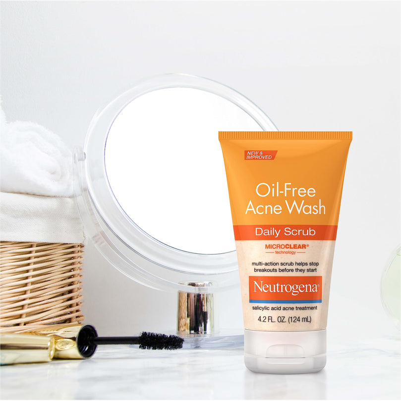 Neutrogena Oil Free Acne Face Scrub 4.2 fl. oz (2 Pack)