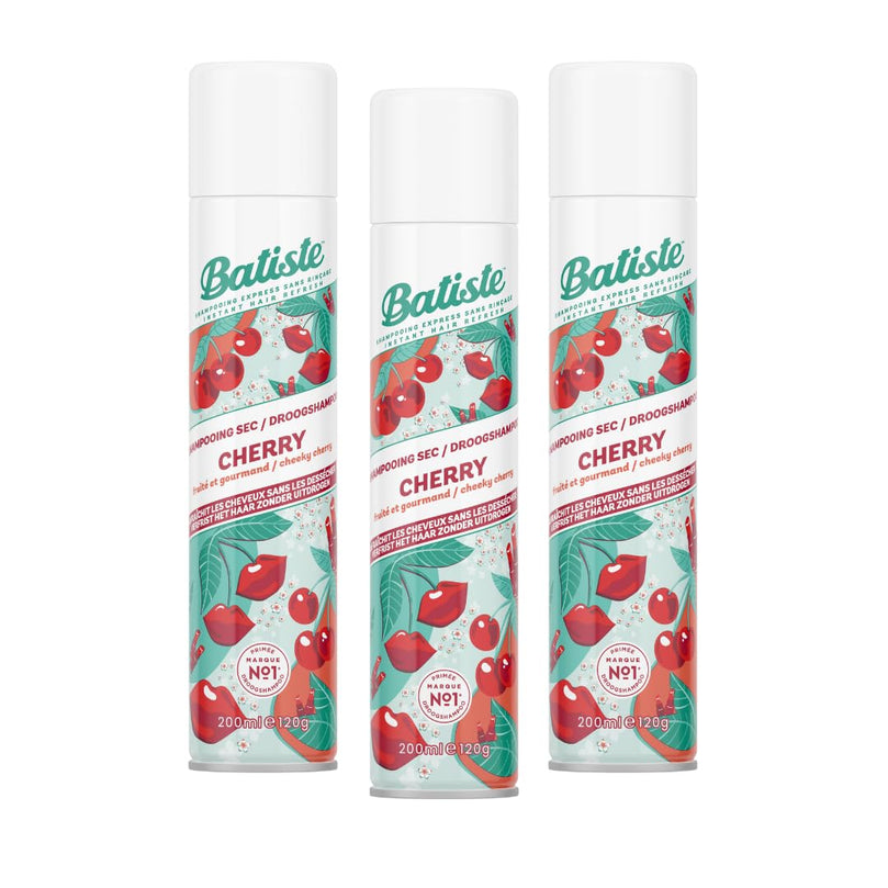 Batiste Shampoo Dry Cherry 6.73 Ounce (200ml) (3 Pack)