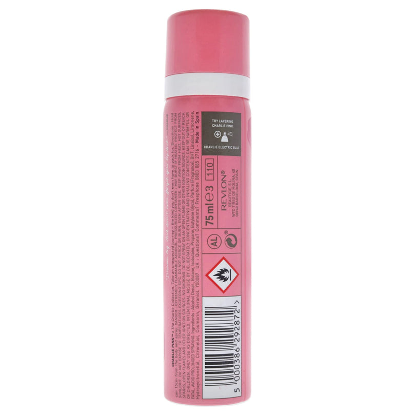 Revlon Charlie Pink Body Spray Women 2.5 oz