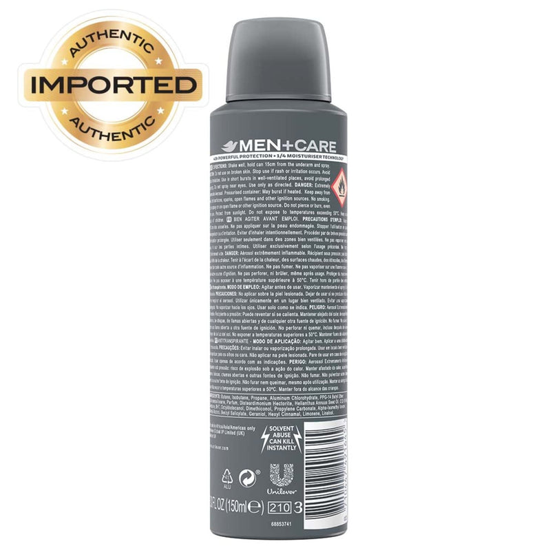 Dove Men Care Anti-Perpirant Deodorant Spray Sport Active Fresh 150Ml - Pack of 6 by Dove