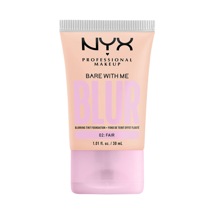 NYX PROFESSIONAL MAKEUP Bare With Me Blur Skin Tint Foundation Make Up with Matcha, Glycerin & Niacinamide - Fair