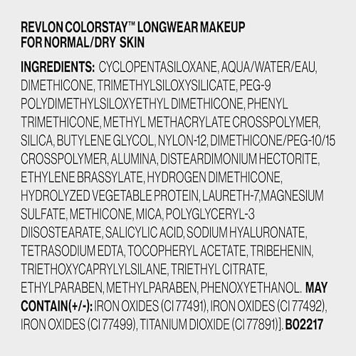 Revlon ColorStay Liquid Foundation Face Makeup for Normal & Dry Skin - 130 Porcelain 1 Fl Oz