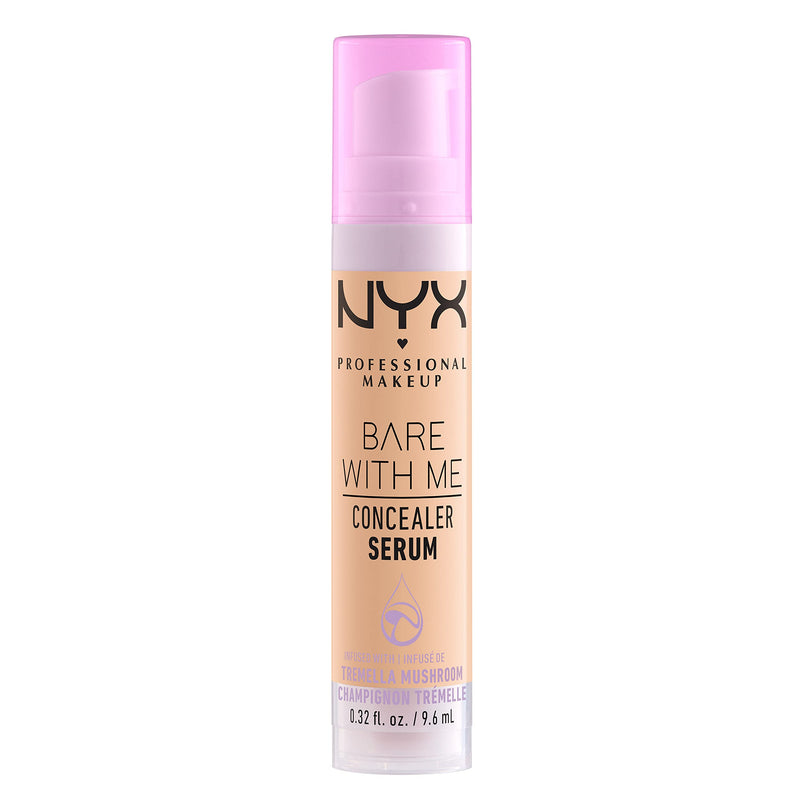 NYX PROFESSIONAL MAKEUP Bare With Me Concealer Serum, Concealer Makeup For Up To 24Hr Hydration - Beige