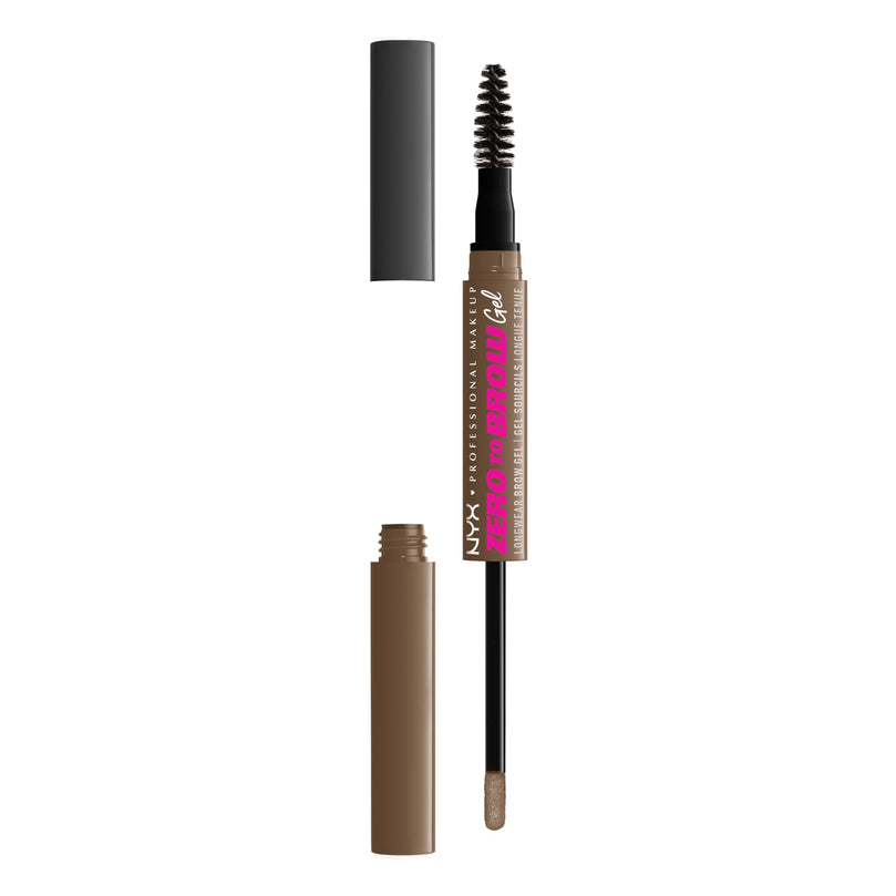 NYX PROFESSIONAL MAKEUP Zero to Brow, Longwear Eyebrow Gel, Ash Blonde