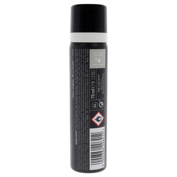 Revlon Charlie Black Body Spray Women 2.5 oz