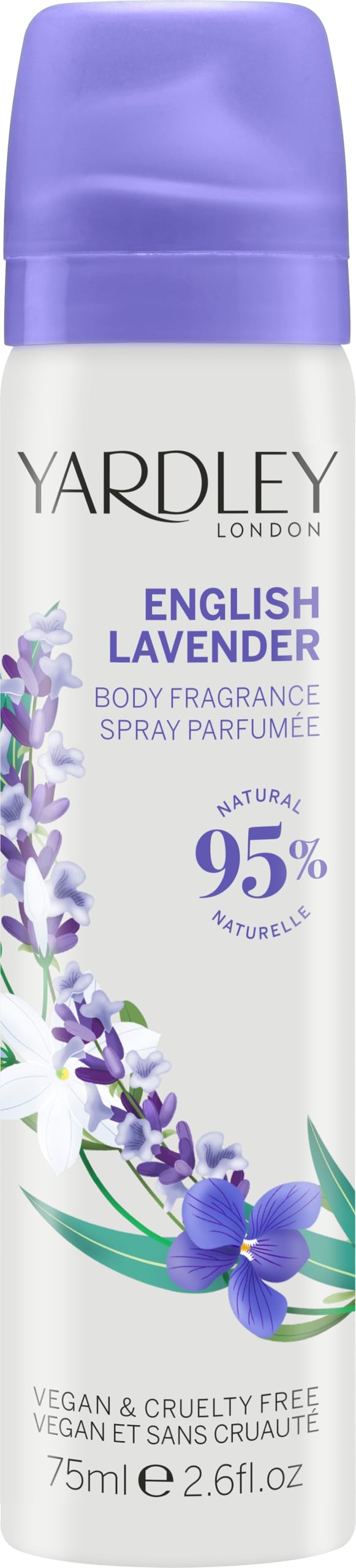 Yardley of London Refreshing Body Spray for Women, English Lavender, 2.6 Ounce
