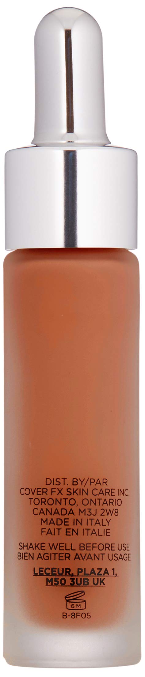 COVER FX Custom Cover Drops, Multi-Use Shade-Adjusting Liquid Foundation and Concealer Makeup - P Deep 3