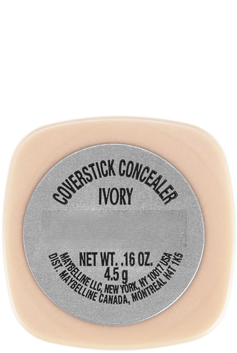Maybelline New York Cover Stick Corrector Concealer, Ivory, 0.16 oz.