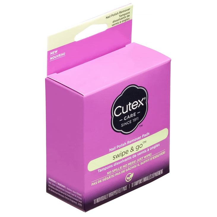 Cutex Swipe and Go Nail Polish Remover Pads (Pack of 4)
