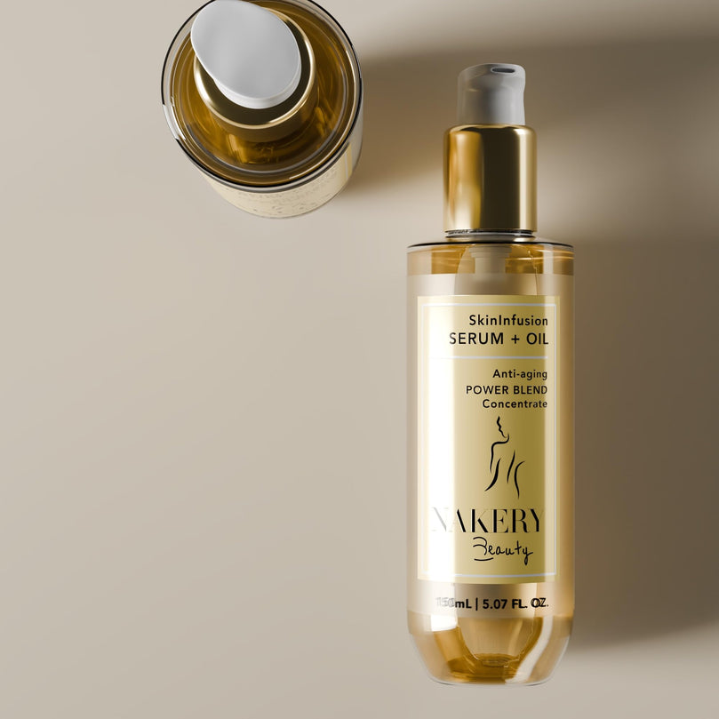 Nakery SkinInfusion Facial Oil - Anti-Aging Collagen Serum with Hyaluronic Acid 150ml