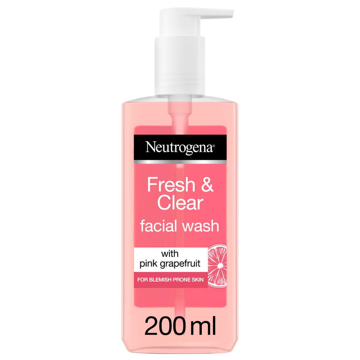 Neutrogena Fresh & Clear Facial Wash with Pink Grapefruit 200ml
