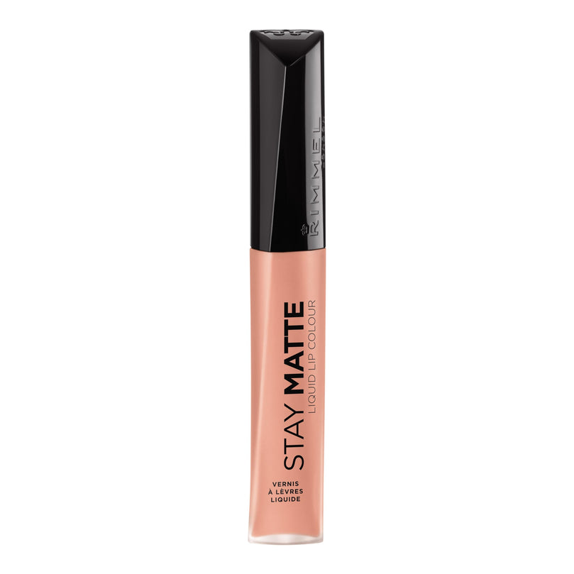 Rimmel London Stay Matte Liquid Lip Color with Full Coverage Kiss-Proof Waterproof Matte Lipstick Formula that Lasts 12 Hours - 703 Vanilla Lovin, .21oz