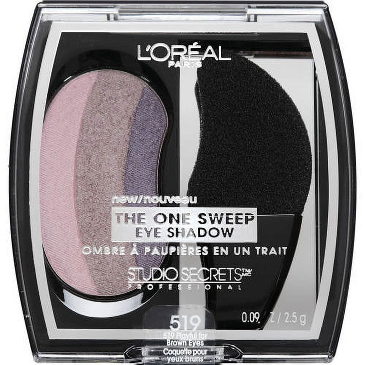 L'Oréal Paris Studio Secrets One Sweep Eyeshadow, Playful for Brown Eyes, 0.1 Oz.