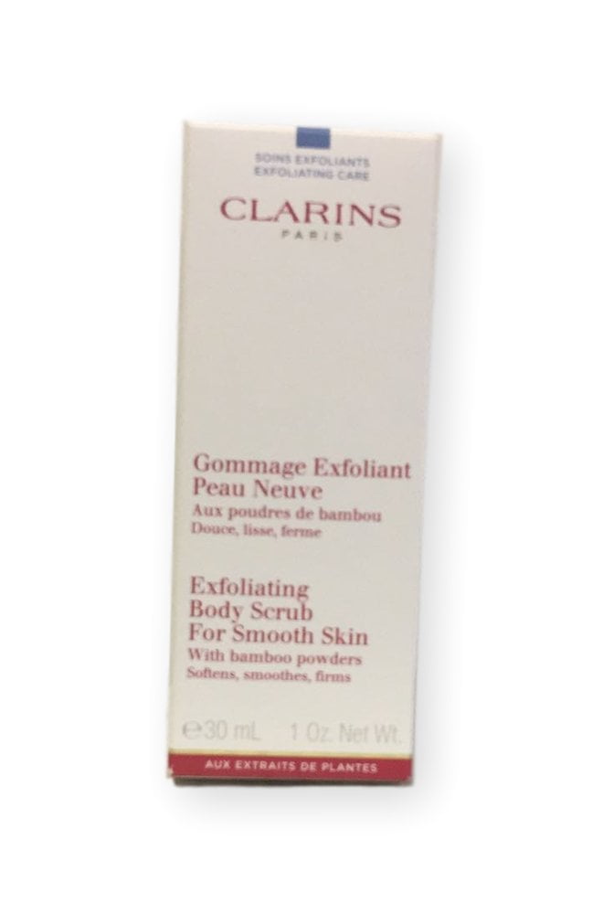 Clarins Exfoliating Body Scrub For Smooth Skin With Bamboo Powders 1 Oz NIB