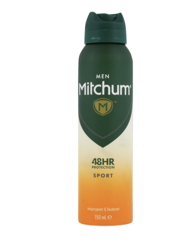 Mitchum Men Sport 48HR Protection Antiperspirant & Deodorant 150ml Spray (2 PACK)