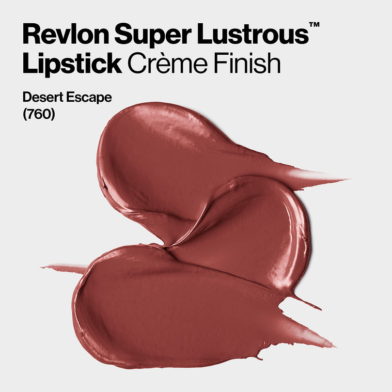 Revlon Super Lustrous Creme Lipstick, Creamy Formula, 760 Desert Escape