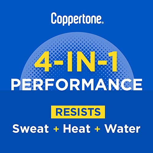 Coppertone Sport Sunscreen Spray SPF 50, Water Resistant Spray Sunscreen, Broad Spectrum SPF 50 Sunscreen, 5.5 Oz Bottle