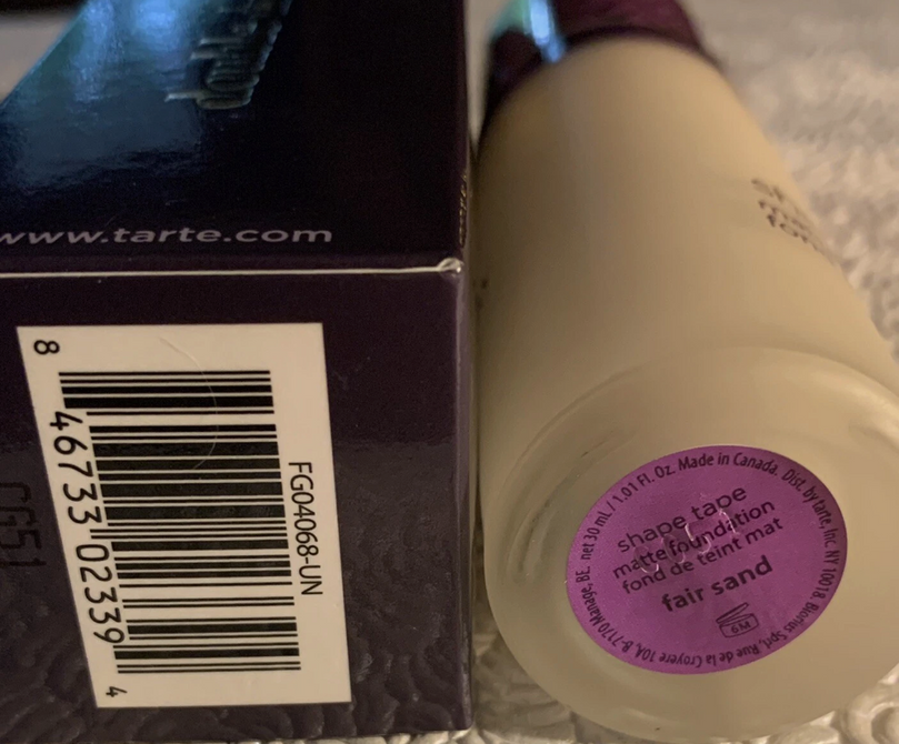 Tarte double duty beauty shape tape matte foundation 12S fair sand