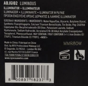 NYX Professional Makeup A Bit Jelly Gel Illuminator - Luminous