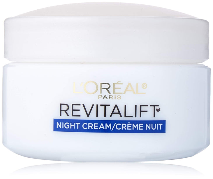 L'Oreal Paris, RevitaLift Anti-Wrinkle + Firming Night Cream Moisturizer 1.7 oz (Pack of 6)