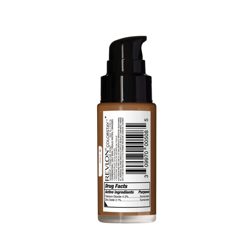 Revlon ColorStay Liquid Foundation, Face Makeup for Combination & Oily Skin - Walnut 500 1.0 oz