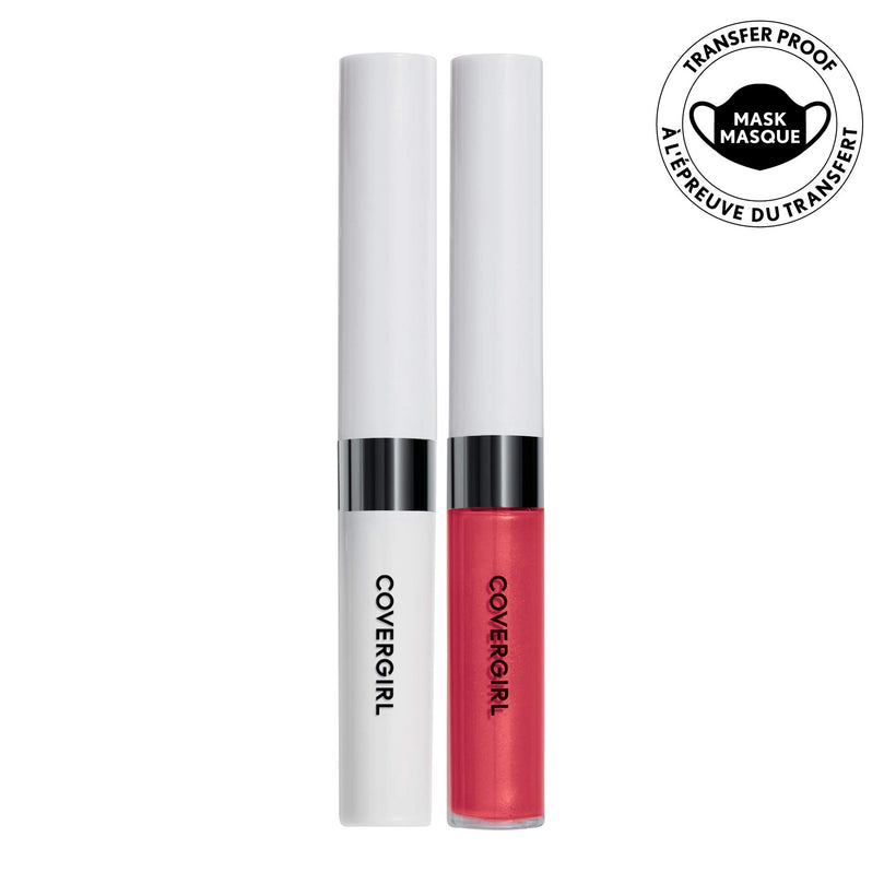 COVERGIRL Outlast All-Day Lip Color Custom Coral .13 Fl Oz (4.2 ml) (Packaging may vary), 2 Count
