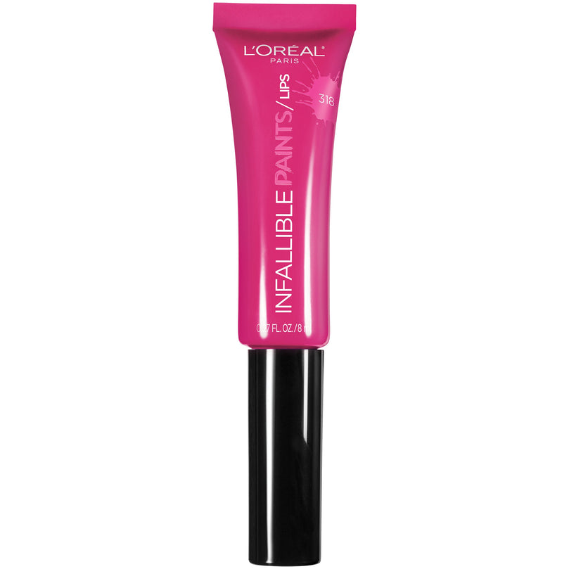 Loreal Paris Infallible Lip Paints 318 Fearless Fuchsia