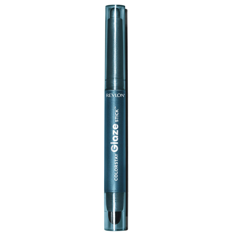REVLON ColorStay Glaze Stick Eye Shadowliner, Longlasting Shimmer Cream Shadow and Liner Makeup in Blue, 875 Sapphire, 0.037 oz