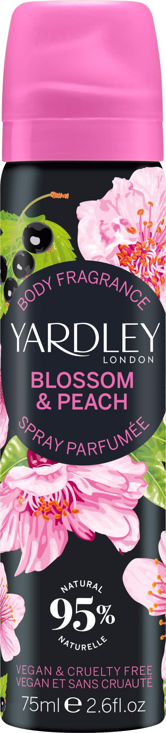 Yardley of London Cherry Blossom & Peach Body Spray 75ml