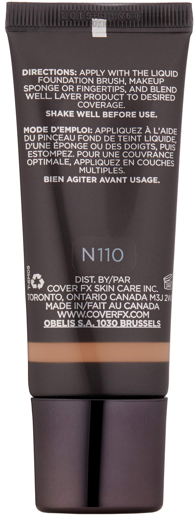 Cover FX Natural Finish Foundation - N110, 1 Fl Oz