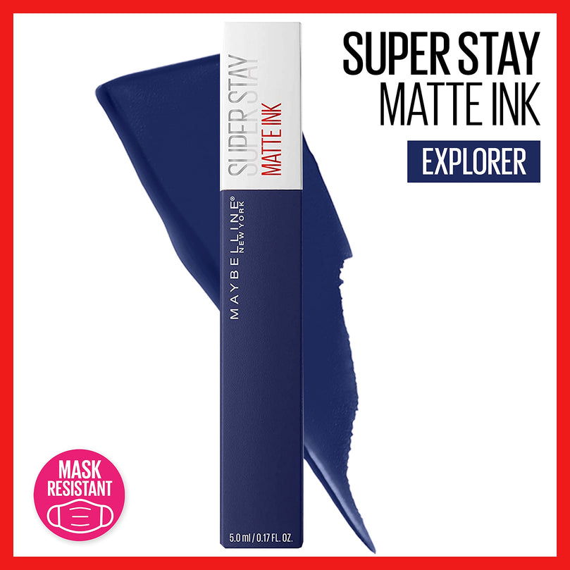 Maybelline New York SuperStay Matte Ink Liquid Lipstick, City Edition, Explorer, 0.17 Ounce