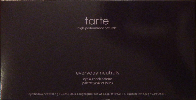 Tarte Everyday Neutrals Eye & Cheek Palette - 6 Eyeshadows, Blush, Highlighter in Neutral Shades