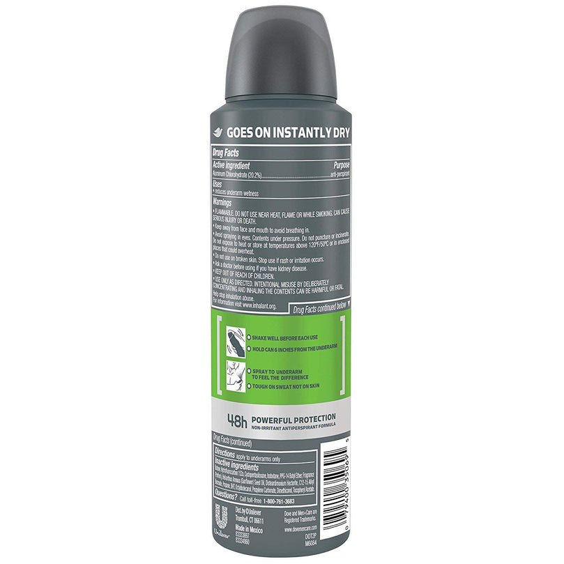 Dove Mens Antiperspirant Extra Fresh (Pack of 3)