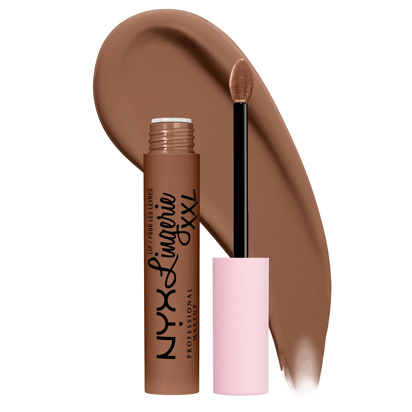 NYX Professional Makeup Lip Lingerie XXL Matte Liquid Lipstick - Hot Caramelo (Warm Caramel)