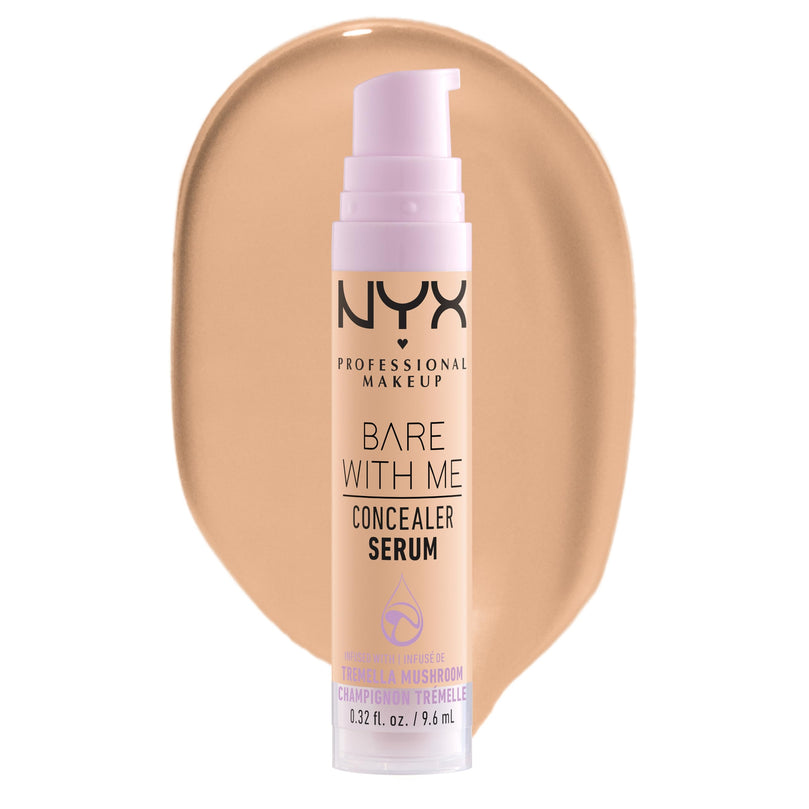 NYX PROFESSIONAL MAKEUP Bare With Me Concealer Serum, Concealer Makeup For Up To 24Hr Hydration - Beige